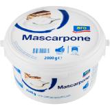 aro  Mascarpone, Preisangabe ohne MwSt. (Preis inkl. MwSt. 11,94 €), METRO 2 Kilogramm 1 Packung