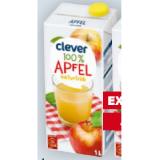 Clever Apfelsaft naturtrüb direkt gepresst BILLA PLUS 1 Liter 1 Packung