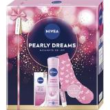 Nivea Geschenkset Pearly Dreams Tagespflege, 50ml Deospray, 150ml  Lippenpflege, 4,8g Socken, 1Paar dm 1 Set
