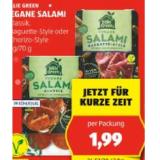 Billie Green Vegane Salami versch. Sorten HOFER 1 Packung