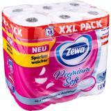Zewa Toilettenpapier Premium soft 4-lagig, Preisangabe ohne MwSt. (Preis inkl. MwSt. 6,95 €), METRO 18 Stück