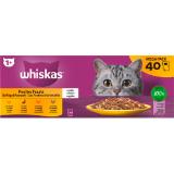 Whiskas Frischebeutel Klassisch, Geflügel od. Fisch, Preisangabe ohne MwSt. (Preis inkl. MwSt. 17,84 €), METRO 85 Gramm 40 Stück