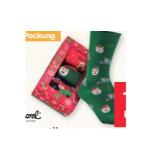 pascarel Damen- und Herren-Weihnachtssocken 3er-Packung Maximarkt 1 Packung