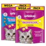 Whiskas KNUSPERTASCHEN MEGA PACK MEGA PACK Snack für Katzen, mit Huhn oder Lachs DAS FUTTERHAUS 180 Gramm 1 Packung