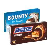 Snickers od. Bounty Ice Cream Penny 6 Stück 1 Packung