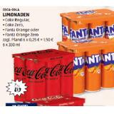 Coca-Cola Limonaden Coke Regular, Coke Zero, Fanta Orange oder Fanta Orange Zero HOFER 0.33 Liter 6 Stück