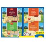 Milbona Käsesnack in Würfel Versch. Sorten Lidl APP Preis 220 Gramm 1 Packung