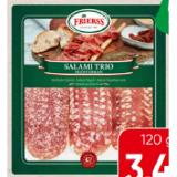 Frierss mediterran Salami Trio SPAR 120 Gramm 1 Packung