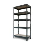 Bild von Ar Shelving Schwerlast-Steckregal Rivet M 180cm x 90 cm x 40cm 5B Anthrazit FSC OBI 1 Stück