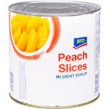 aro  Pfirsichspalten, Preisangabe ohne MwSt. (Preis inkl. MwSt. 7,69 €), METRO 2650 Milliliter 1 Dose