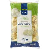 Metro Chef Blumenkohlröschen, Preisangabe ohne MwSt. (Preis inkl. MwSt. 6,81 €), METRO 2.50 Kilogramm 1 Packung