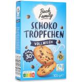 Back Family Schoko Tröpfchen/Chunks HOFER 100 Gramm 1 Packung