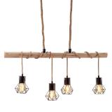 Globo Led-Hängeleuchte mit Holzbalken HOFER 1 Stück