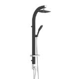 Schütte Überkopfbrause-Set „Madagaskar“, schwarz 599880 HELLWEG 1 Set