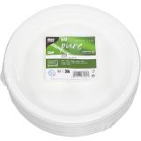 PapStar Zuckerrohr Teller Ø 23cm, Preisangabe ohne MwSt. (Preis inkl. MwSt. 10,79 €), METRO 50 Stück