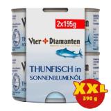 Vier Diamanten Thunfisch in Öl od. Natur Penny 390 Gramm 1 Packung