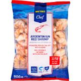Metro Chef Argentinische Rotgarnelen, Preisangabe ohne MwSt. (Preis inkl. MwSt. 26,17 €), METRO 900 Gramm 1 Packung