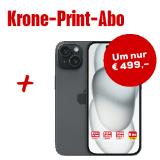 Bild von Krone-Print-Abo inkl. Apple iPhone 15 6,1" 128 GB, Krone Vorteilswelt 1 Stück