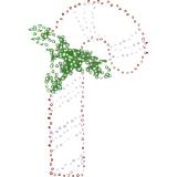Tarrington House LED Zuckerstange B60 x H105 cm, Preisangabe ohne MwSt. (Preis inkl. MwSt. 53,99 €), METRO 1 Stück