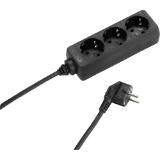 aro  Steckdosenleiste schwarz od. weiß, 1,4 m, 3-fach, Preisangabe ohne MwSt. (Preis inkl. MwSt. 2,99 €), METRO 1 Stück