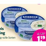 Söbbeke Bio-Milchreis oder -Pudding versch. Sorten Denns BioMarkt 150 Gramm 1 Becher