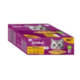 Whiskas Katzenfutter Pouch Geflügel 1+ 42568741 BayWa 85 Gramm 80 Stück