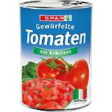 SPAR Gewürfelte Tomaten mit Kräutern SPAR 400 Gramm 1 Dose