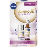 Nivea Gesichtspflegeset Luminous Skin Glow Refiner, 100ml Serum, 30ml dm 1 Set