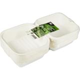 PapStar Zuckerrohr Hamburger Box, Preisangabe ohne MwSt. (Preis inkl. MwSt. 5,99 €), METRO 25 Stück