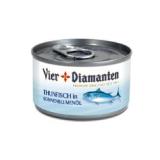 Bild von Vier Diamanten Thunfisch Natur, in Sonnenblumen- oder Olivenöl SPAR 95 Gramm 1 Dose