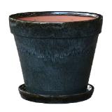 Dehner Pflanztopf 'Leoni', 18 cm, schwarz Dehner 1 Stück