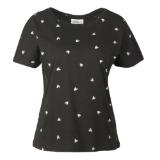 Promotion Bild von Damen Bedrucktes T-Shirt, Janina, Rundhalsausschnitt, schwarz bedruckt KiK  1 Stück
