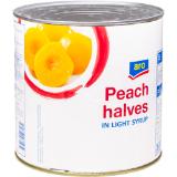 aro  Pfirsiche Hälften od. Spalten, Preisangabe ohne MwSt. (Preis inkl. MwSt. 7,69 €), METRO 2650 Milliliter 1 Dose