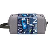 Nivea Men Geschenkset Feel Ready Dusche, 250 ml Shampoo, 250 ml Creme, 75 ml, Deo Roll-on, 50 ml Lippenpflege, 4,8 g + Kulturtasche dm 1 Set