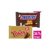 Mars , Snicker, Twix 3er oder 4er Sutterlüty 1 Packung