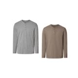 esmara MEN Herren Langarmshirt Größen: 48 bis 62 Lidl 1 Stück