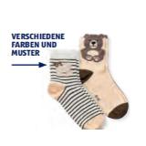 L&D Kinder-Tiersocken versch. Farben und Muster 3 Paar HOFER 1 Packung