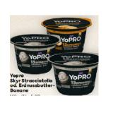 YoPRO Skyr Stracciatella od. Erdnussbutter-Banane BILLA 160 Gramm 1 Becher