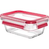 Emsa Vorratsdosen Glas Clip&Close quadratisch, 0,45l, Preisangabe ohne MwSt. (Preis inkl. MwSt. 7,43  €), METRO 1 Stück