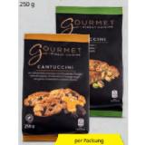 Gourmet Finest Cuisine Cantuccini Pistazie oder Schoko/Orange HOFER 250 Gramm 1 Packung