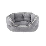 Dehner Lieblinge Kuschelbett 'Nevada', oval, grau Dehner 1 Stück