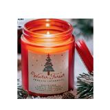 Home Creation Kerze mit Weihnachtsetikett versch. Weihnachtliche Duftkerzen HOFER 1 Stück