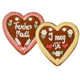 Alpenflüstern Lebkuchen Spruchherzen versch. Sprüche Lidl 240 Gramm 1 Packung