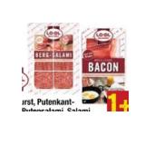 Loidl Kantwurst, Putenkantwurst, Putensalami, Salami Knoblauch, Bergsalami, Pfefferblock, Käsewurst mit Pfeffer, Breakfast Bacon oder Haussalami Maximarkt 75 Gramm 1 Packung