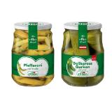 Efko Delikatess XXL Gurken oder Pfefferoni Lidl 720 Milliliter 1 Glas