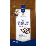 Metro Chef Schokolinsen dunkel, Preisangabe ohne MwSt. (Preis inkl. MwSt. 51,69 €), METRO 2.50 Kilogramm 1 Packung