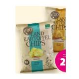 LANDKARTOFFELCHIPS Bio-Kesselchips versch. Sorten Denns BioMarkt 125 Gramm 1 Packung