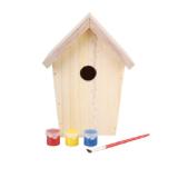 Malset inkl. Farben und Pinsel Holz-Nistkarten ca. 20 cm PAGRO & LIBRO 1 Set