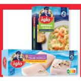 iglo Königsgarnelen, Knusprige Ofengarnelen, Garnelen in Sauce, Polardorsch Natur XXL, Wildlachs Natur oder Kabeljau Natur Maximarkt 1 Packung
