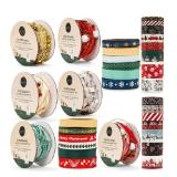 Home Creation Weihnachtliches Dekoband verschiedenen Details und Applikationen HOFER 1 Stück